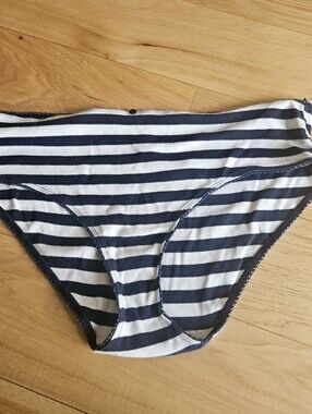 Victoria's Secret Navy & White Striped Hipster Brief XXL
